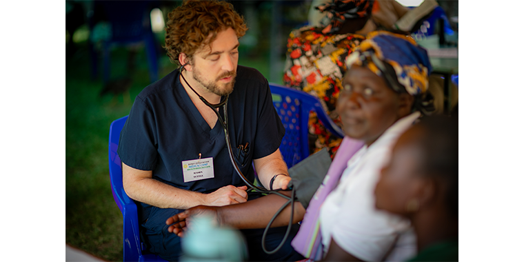 KCU medical student Mason Tuttle in Kenya